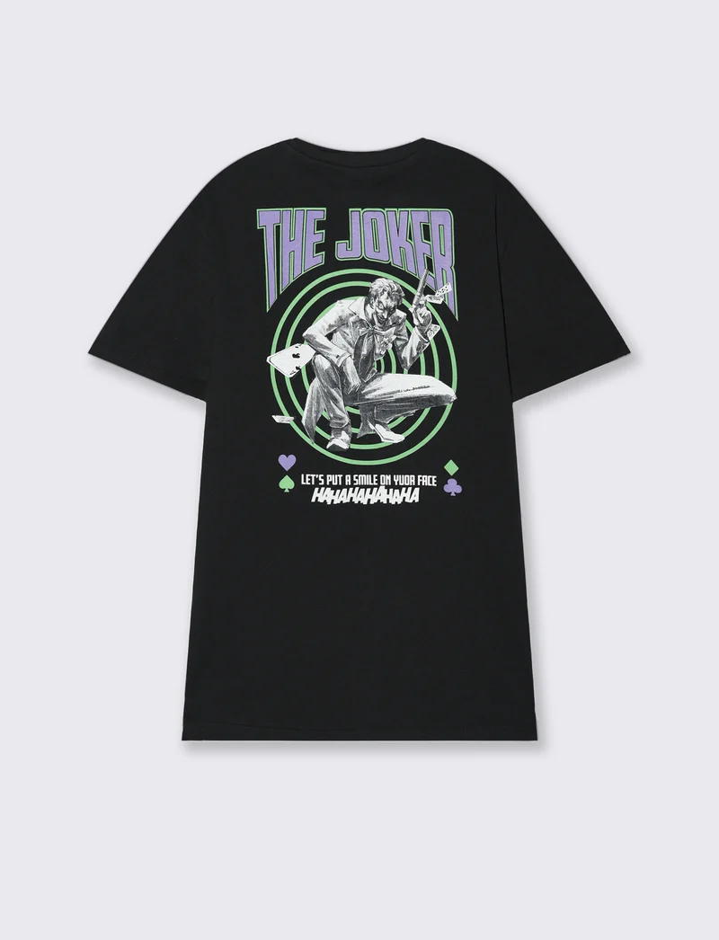 T-shirt stampa joker da uomo - Verde