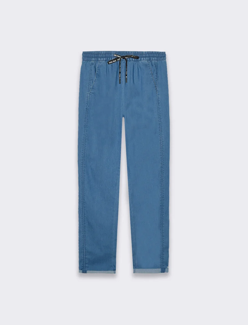 Pantalone con coullisse da donna - Denim