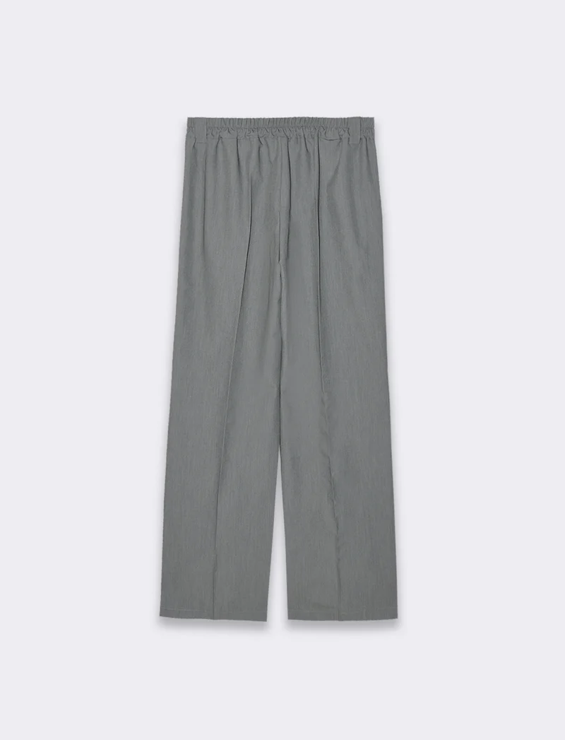 Pantalone a palazzo confort fit da donna - Grigio chiaro mel.