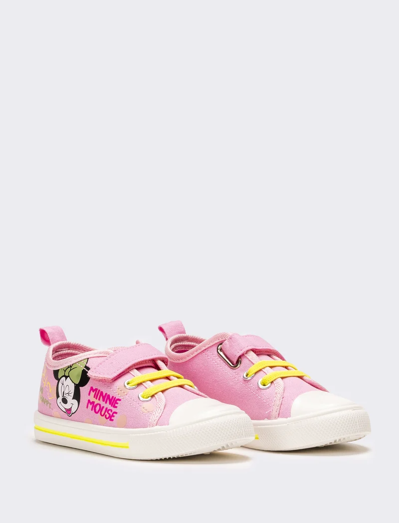 Sneakers Minnie © da bambina in canvas - Rosa