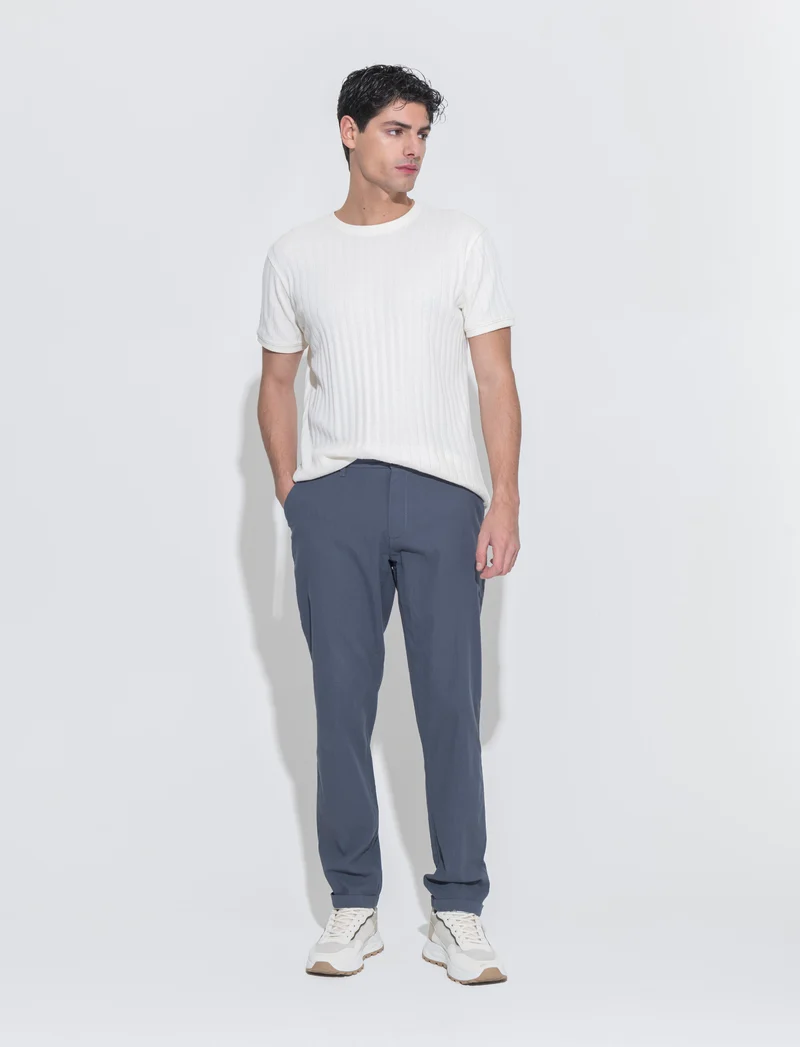 Pantaloni chino struttura ottoman da uomo - Avion
