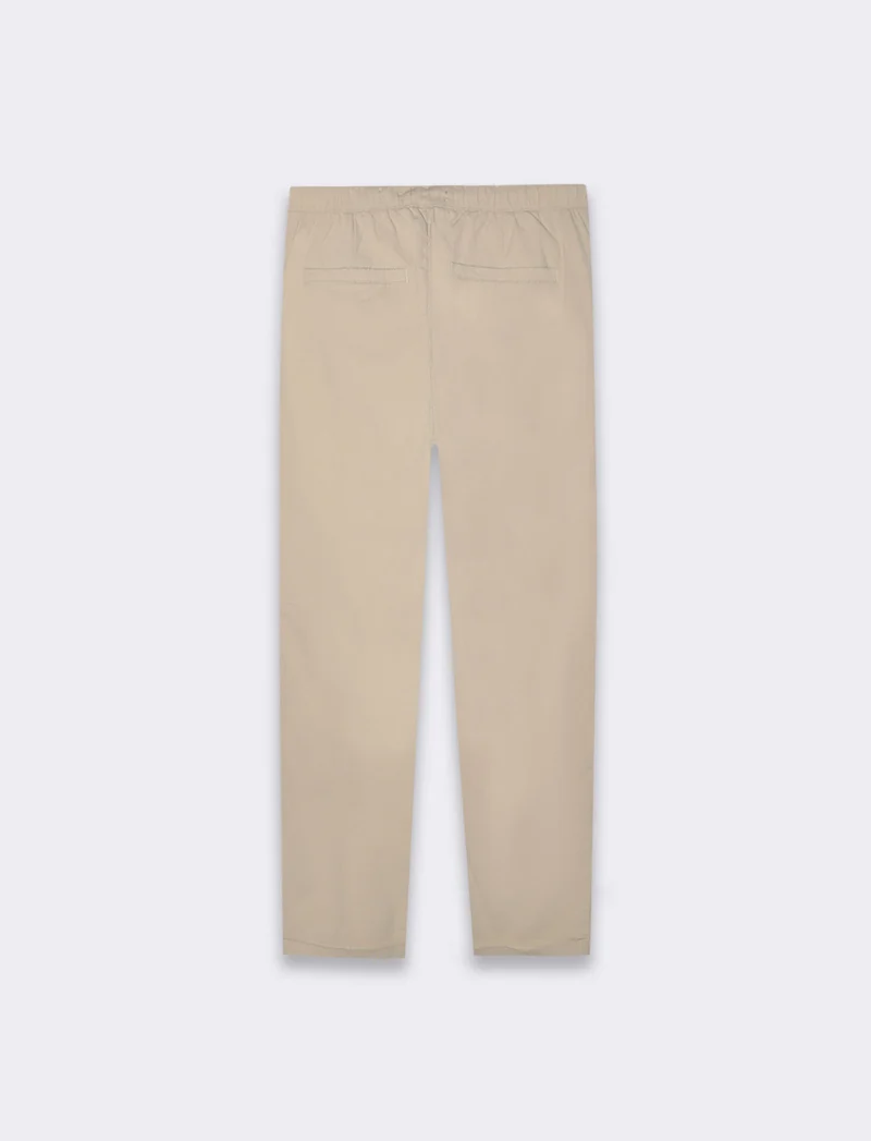 Pantaloni chino jogger struttura ottoman da uomo - Sabbia