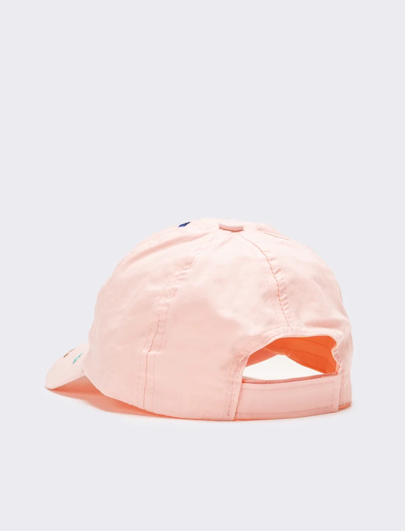 Cappello bambina baseball cuori ricamati - Rosa