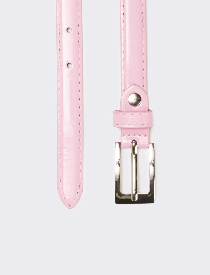 Cintura bambina in vernice - Rosa