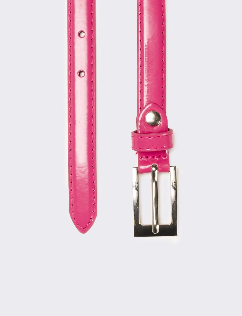 Cintura bambina in vernice - Fuxia