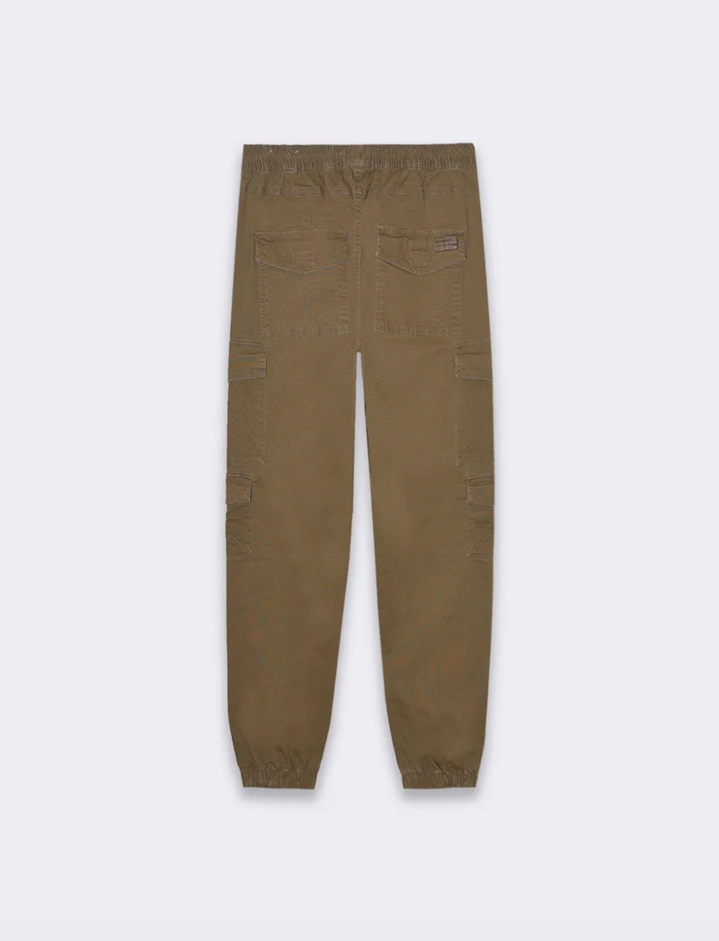 Pantaloni cargo rip stop da uomo - Verde kaki