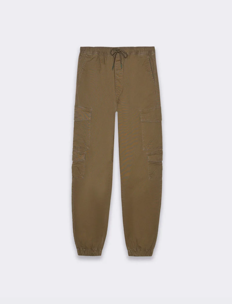 Pantaloni cargo rip stop da uomo - Verde kaki