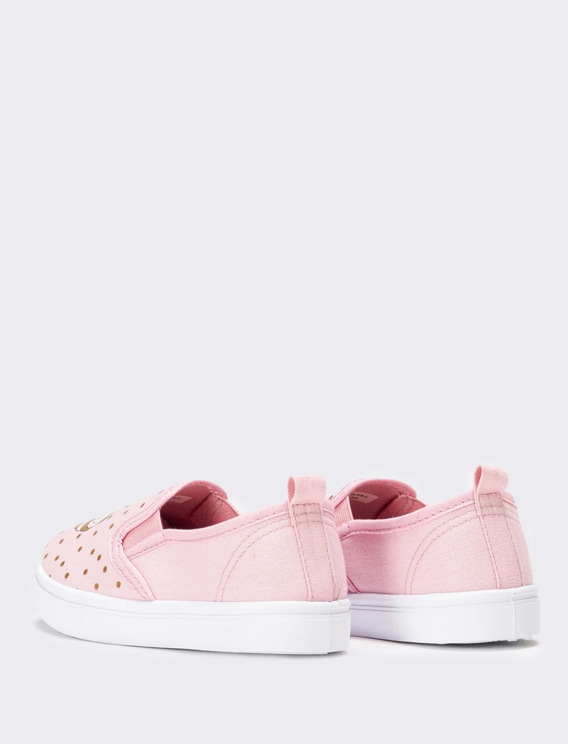 Slip-on in canvas da bambina - Rosa