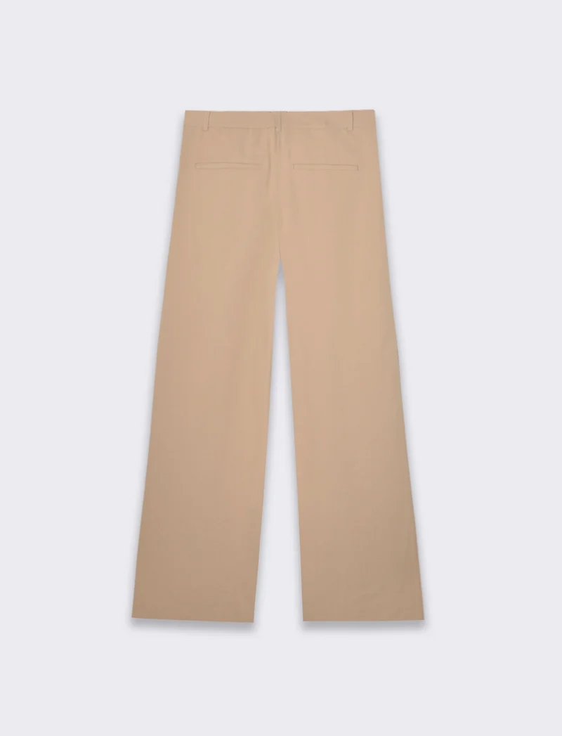 Pantalone gamba dritta da donna - Beige