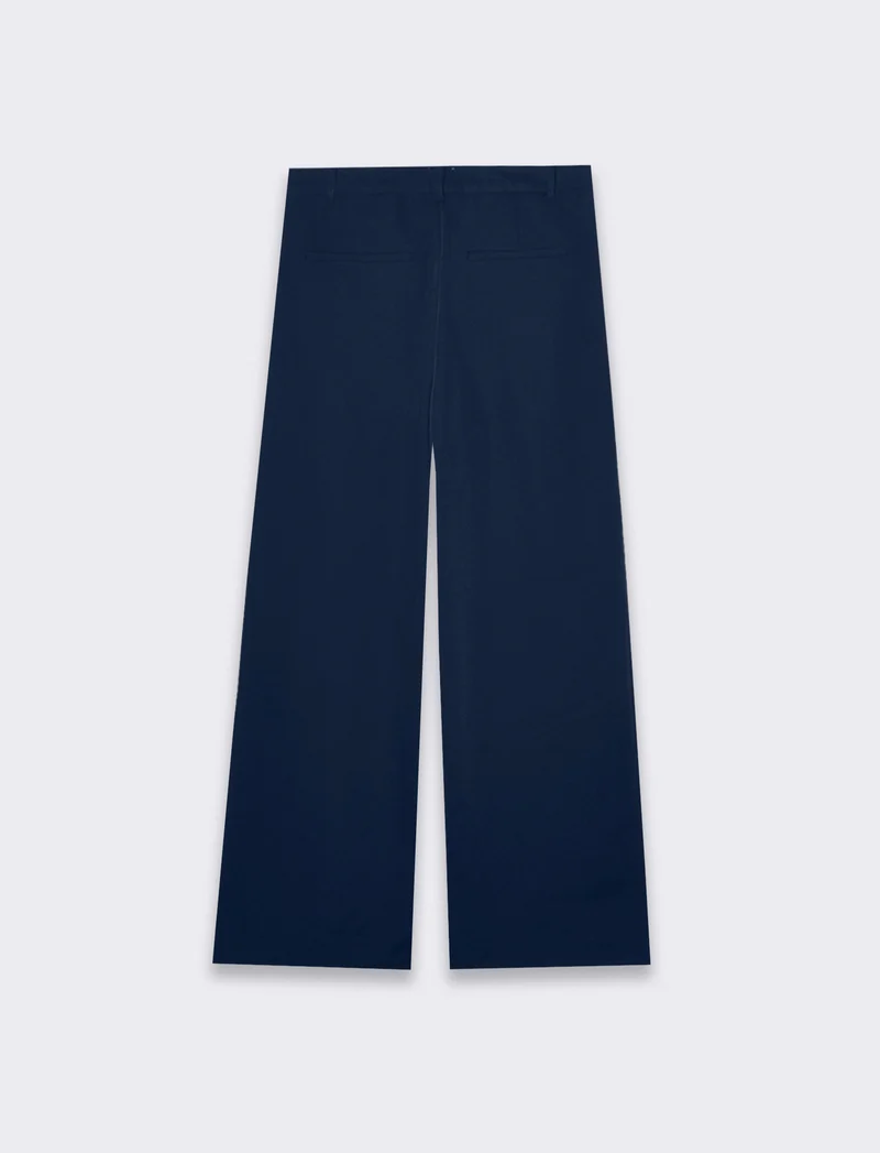 Pantalone gamba dritta da donna - Blu