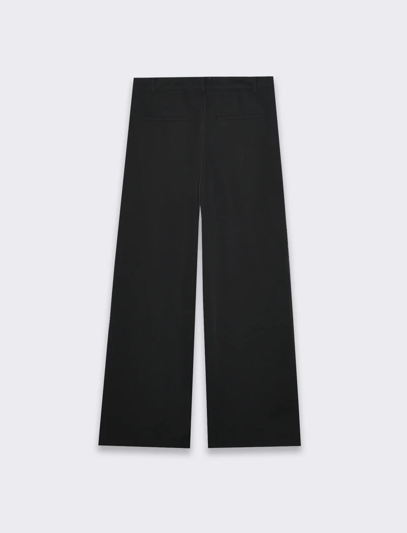 Pantalone gamba dritta da donna - Nero