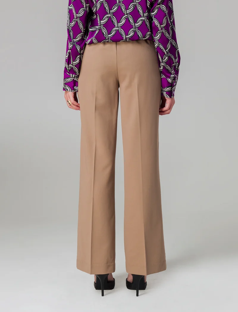 Pantalone gamba dritta da donna - Cammello