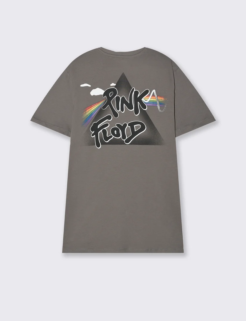 T-shirt stampa pink floyd da uomo - Grigio
