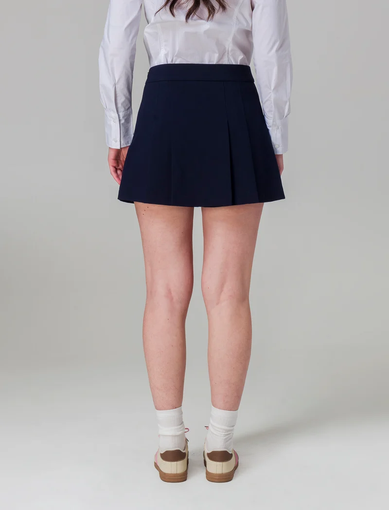 Gonna con pantaloncino da donna - Blu