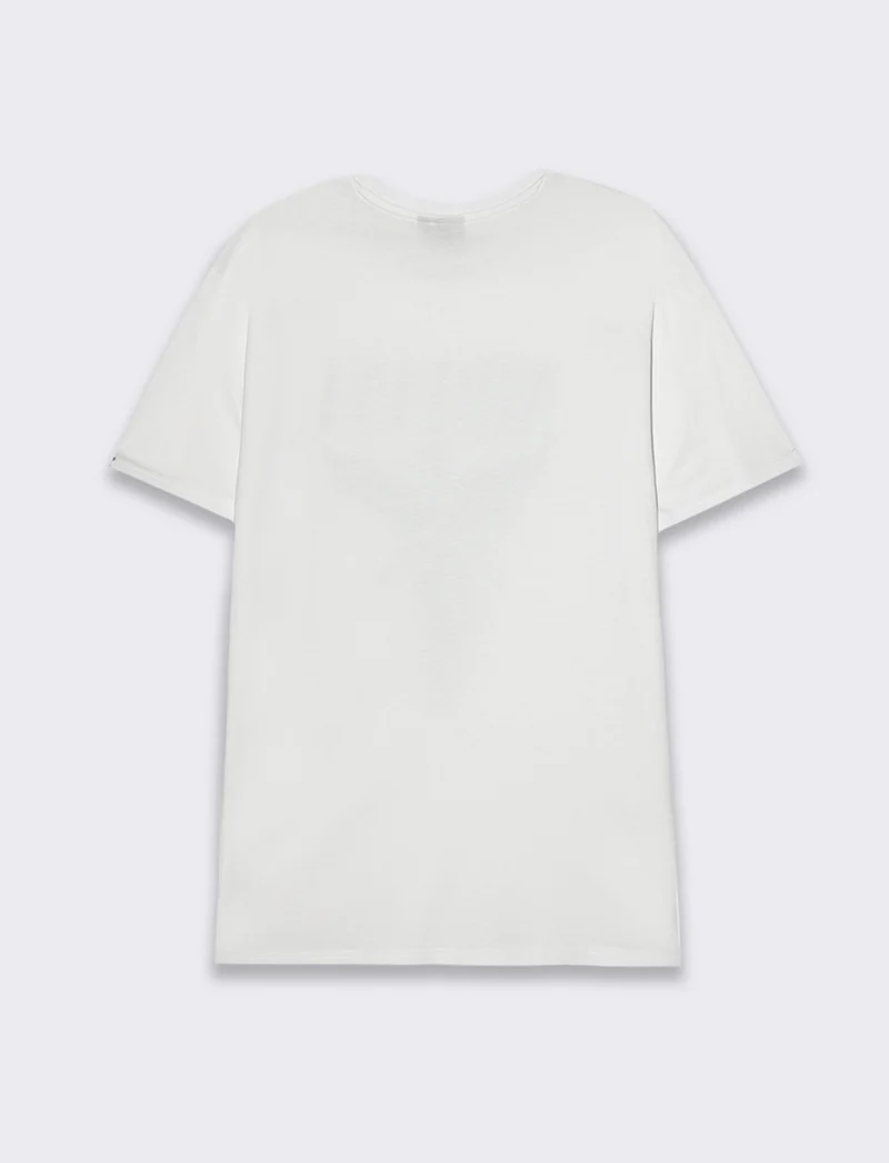T-shirt stampa nirvana da uomo - Bianco
