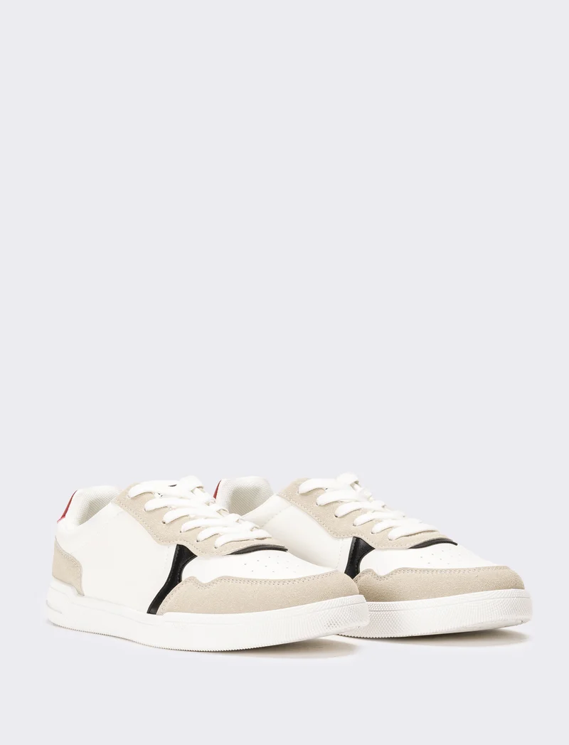Sneakers multi elementi da uomo - Bianco