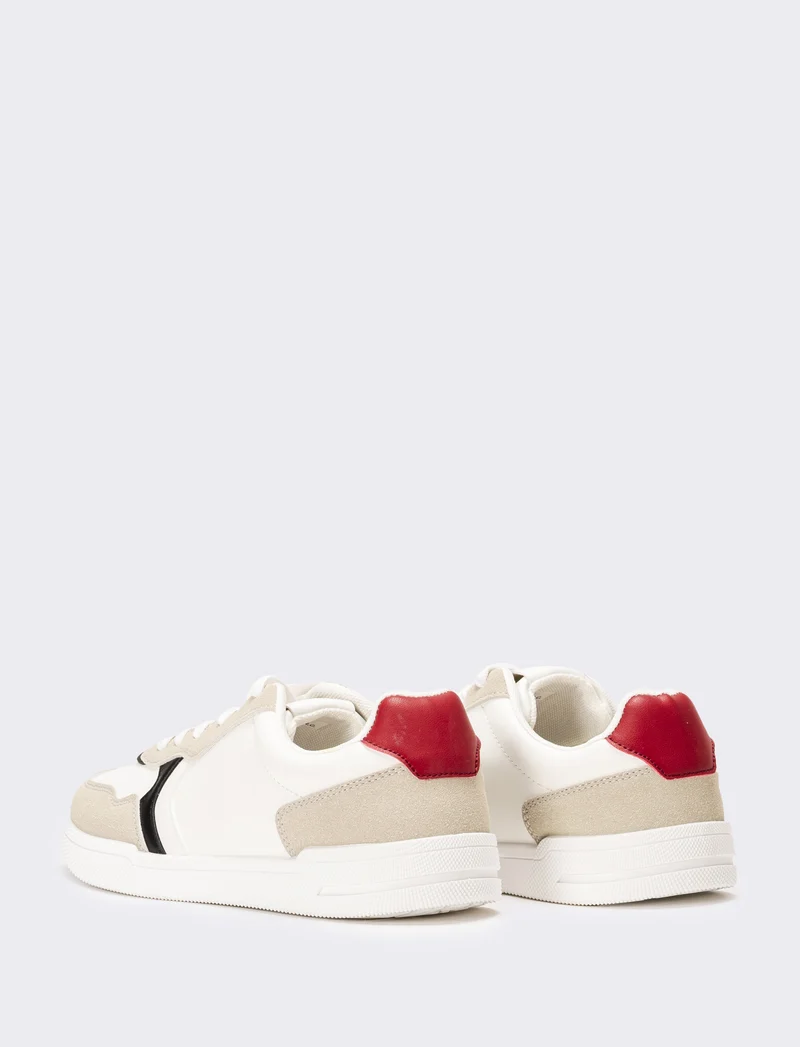 Sneakers multi elementi da uomo - Bianco