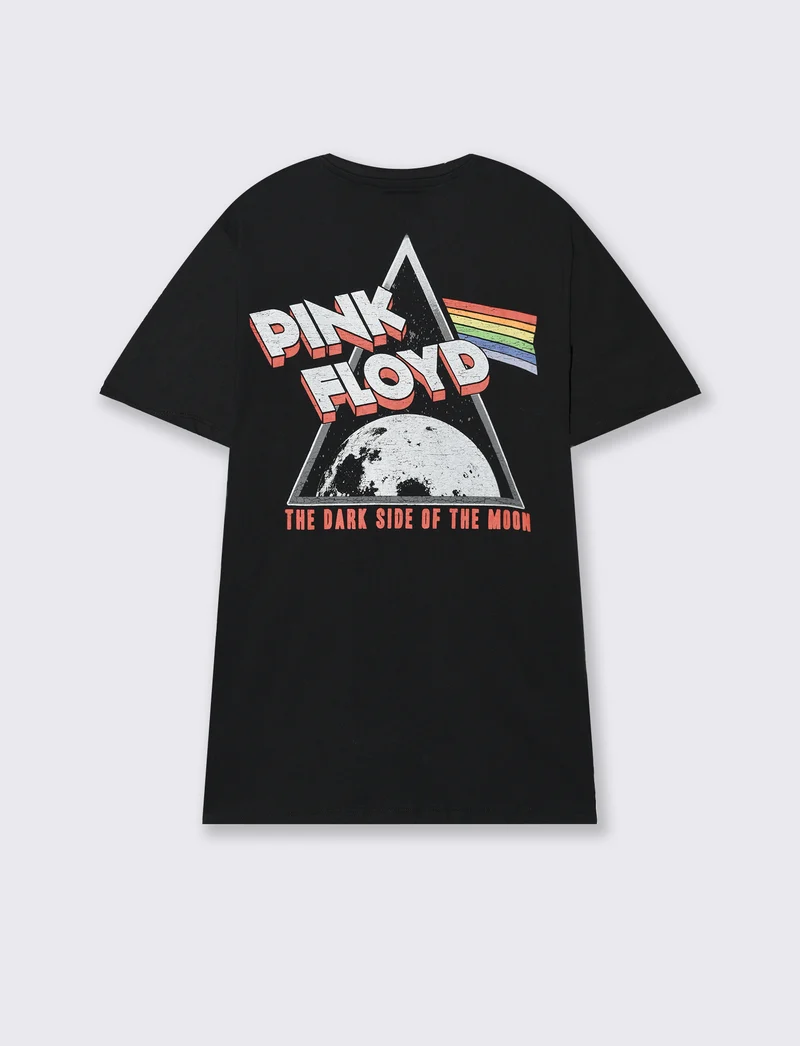 T-shirt stampa pink floyd da uomo - Nero