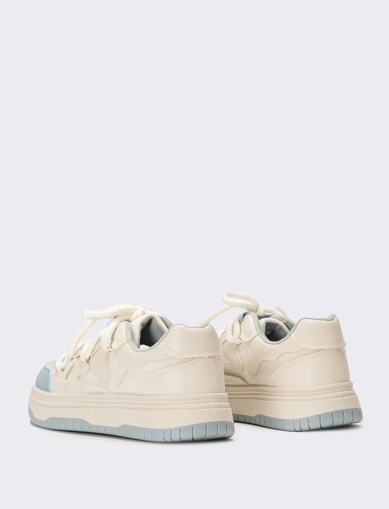 Sneakers da donna bicolor - Bianco