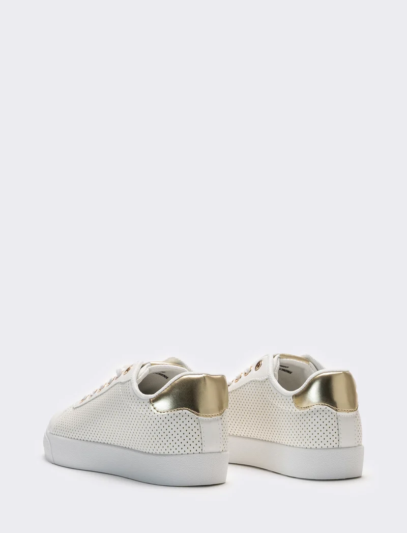 Sneakers da donna forata - Bianco
