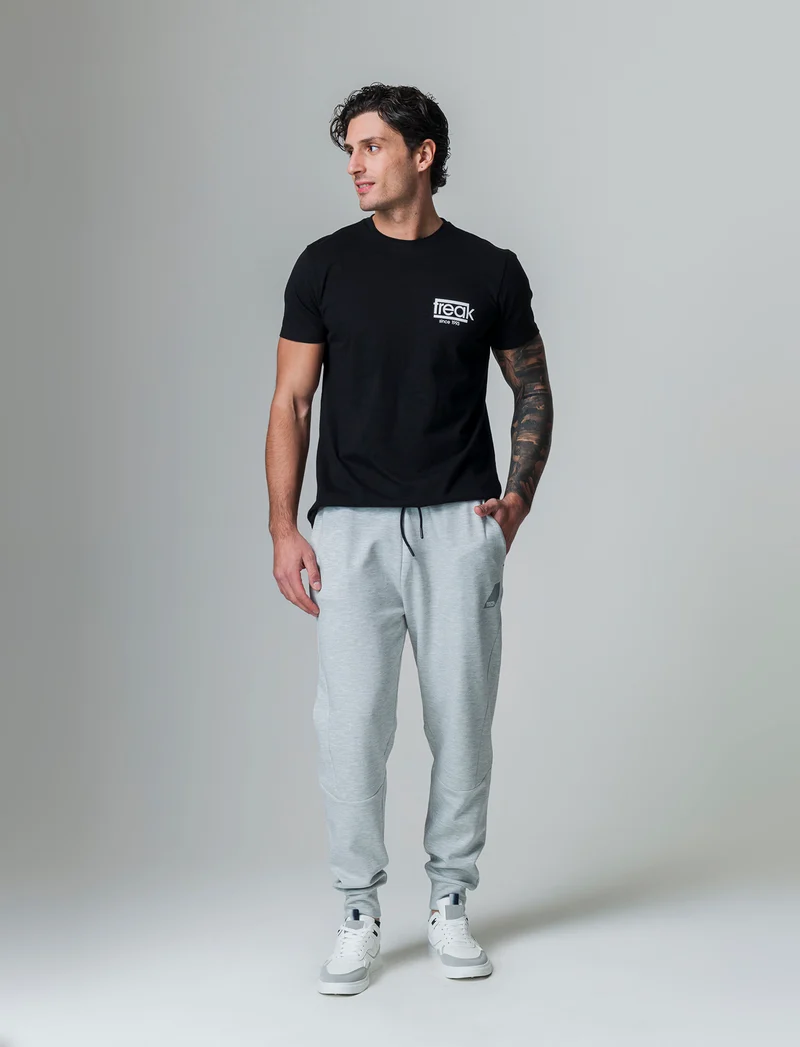 T-shirt in cotone con stampe regular fit da uomo - Nero