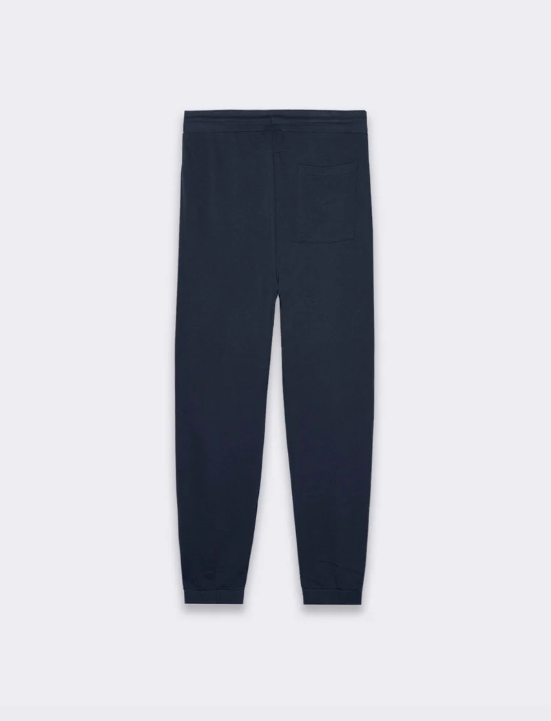 Pantaloni jogger basic in felpa da uomo - Blu