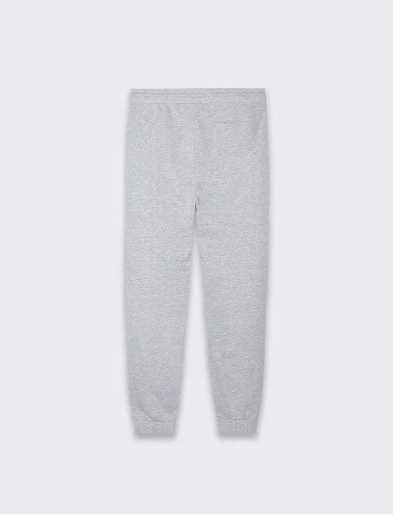 Pantaloni jogger basic in felpa da uomo - Grigio mel.
