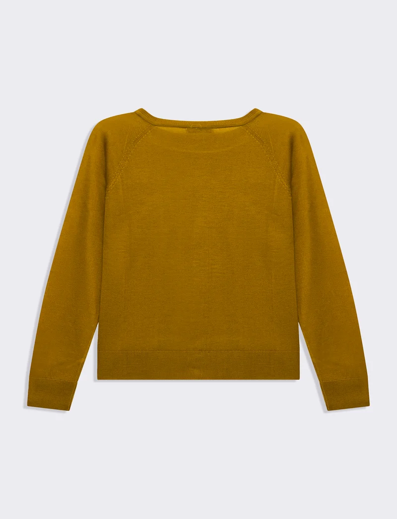 Maglia manica lunga da donna - Mostarda