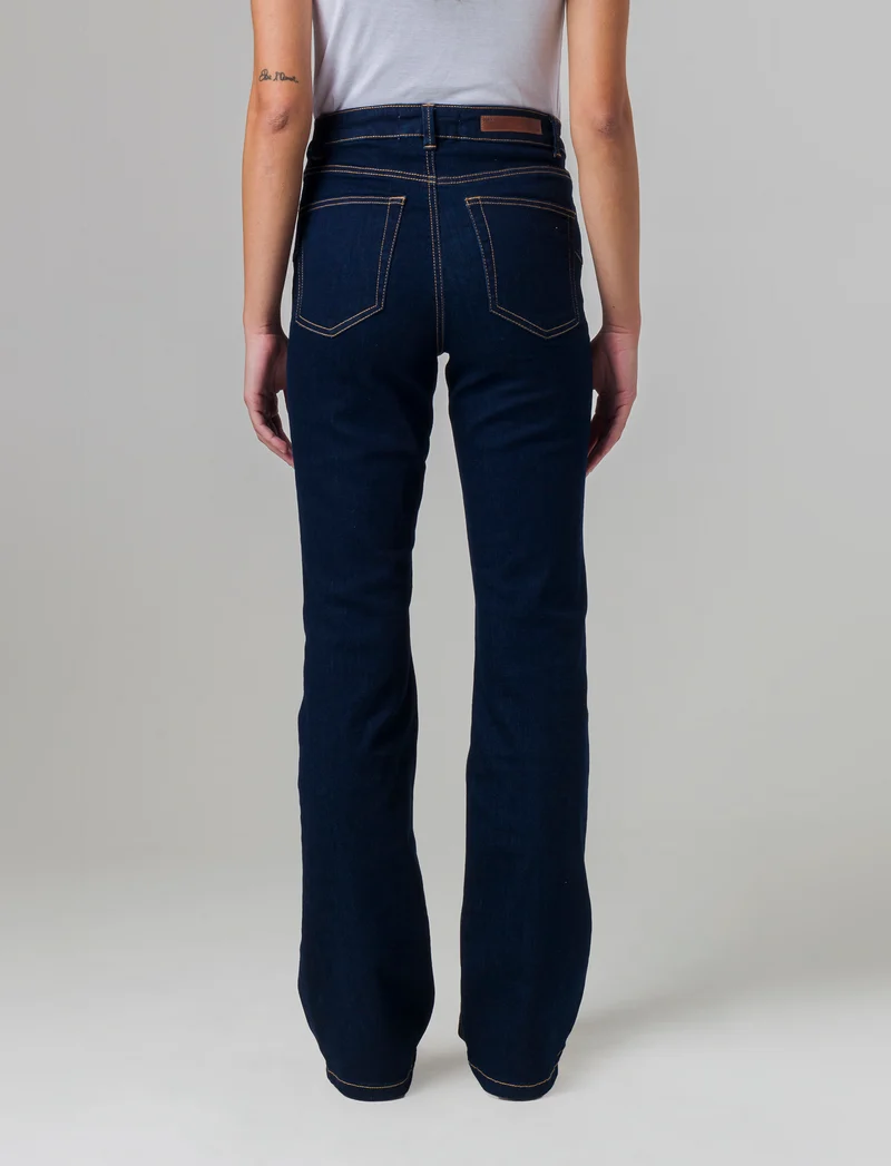 Jeans a zampa da donna - DENIM SCURO