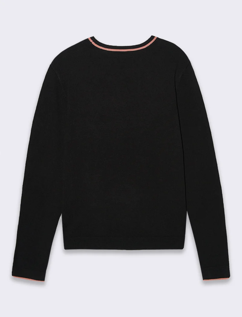 Maglia manica lunga da donna - Nero