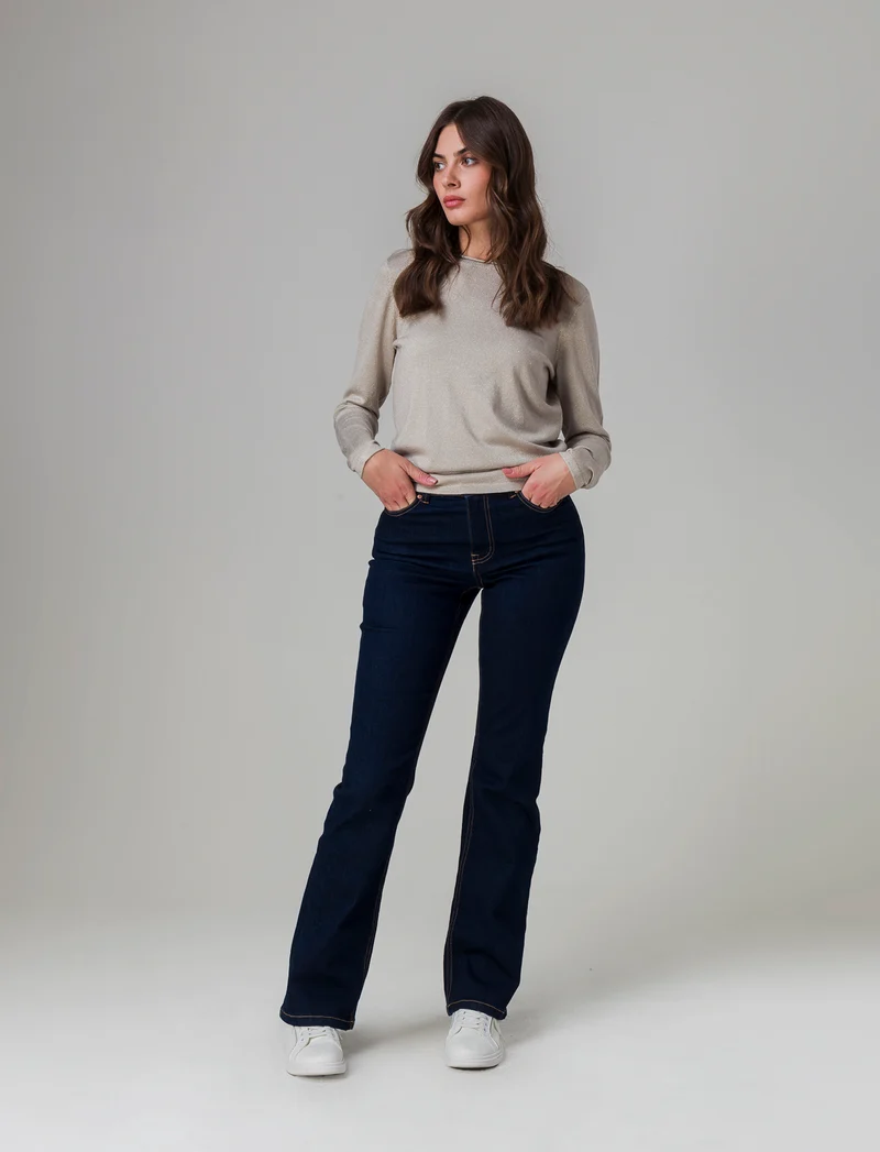 Maglia manica lunga da donna - Sabbia
