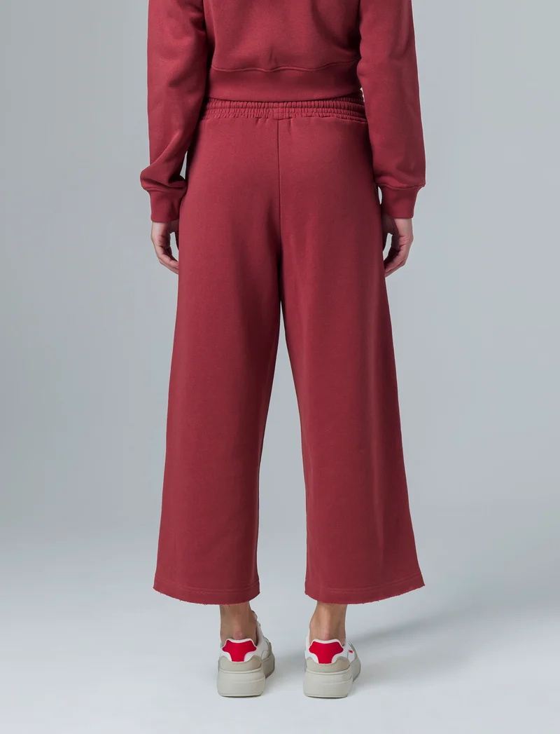 Jogger modello culotte da donna - Rosso mattone