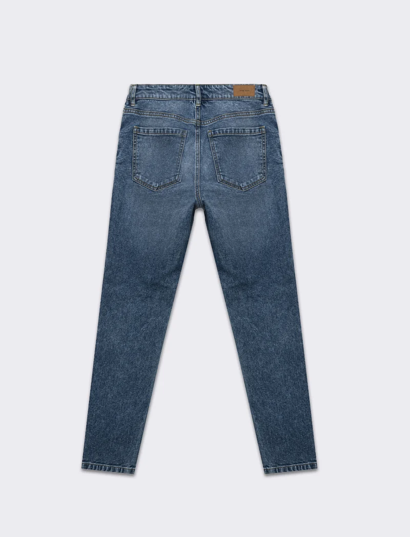 Low waist denim pants da donna - Denim