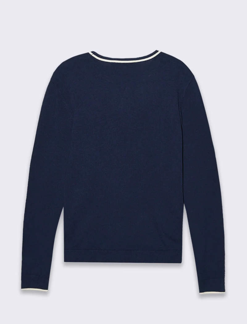 Maglia manica lunga da donna - Blu