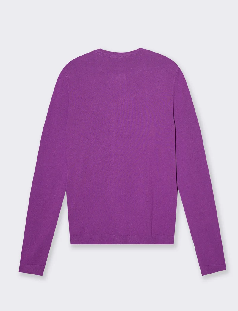 Cardigan basico da donna - Viola