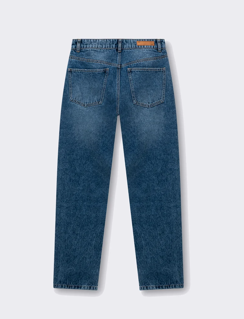 Jeans modello boyfriend da donna - Denim