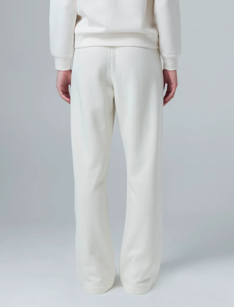 Jogger basico flare da donna - Avorio