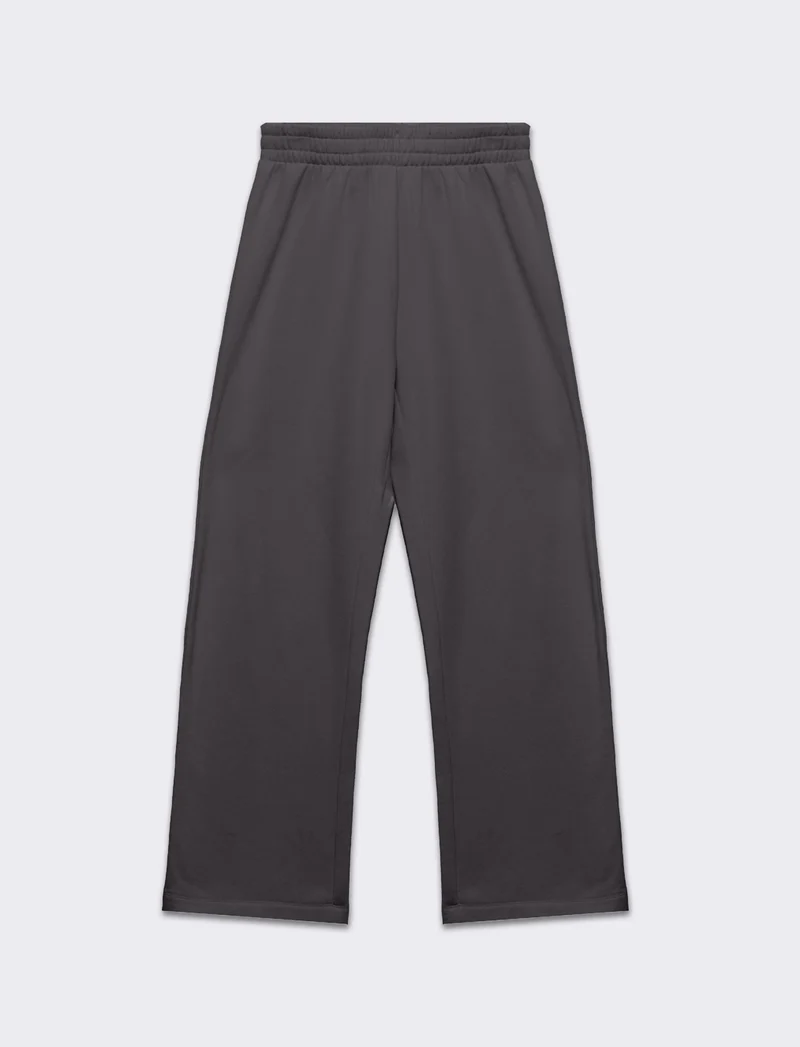 Jogger basico flare da donna - Grigio piombo