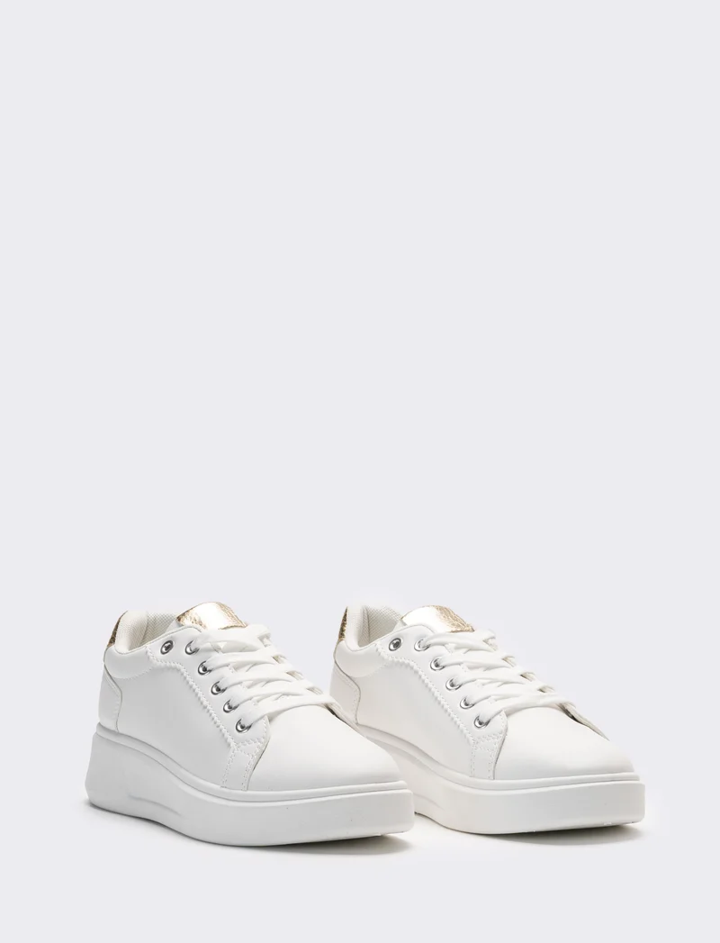 Sneakers minimal da donna - Bianco