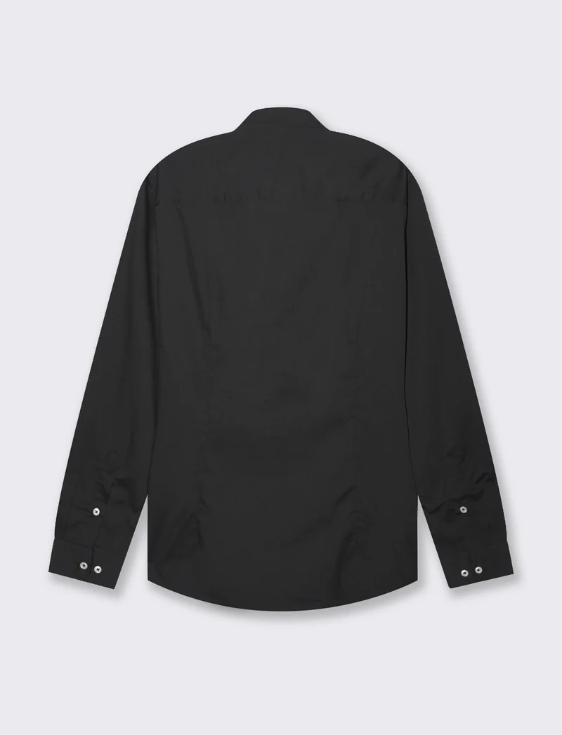Camicia basic regular fit easy iron da uomo - Nero