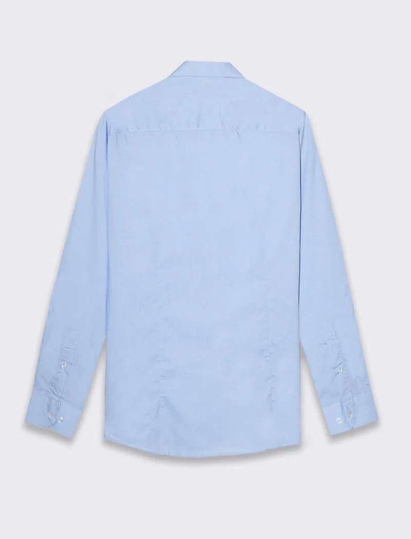 Camicia basic slim fit easy iron da uomo - Celeste