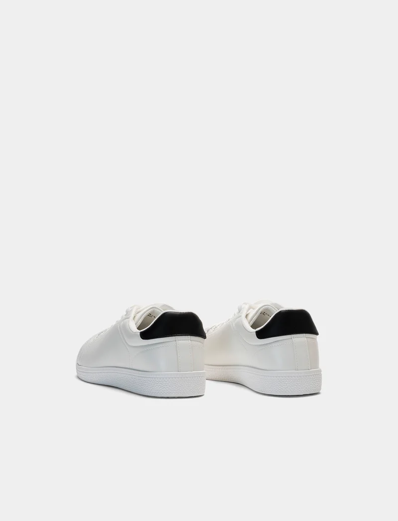 Sneakers minimal da uomo - Bianco