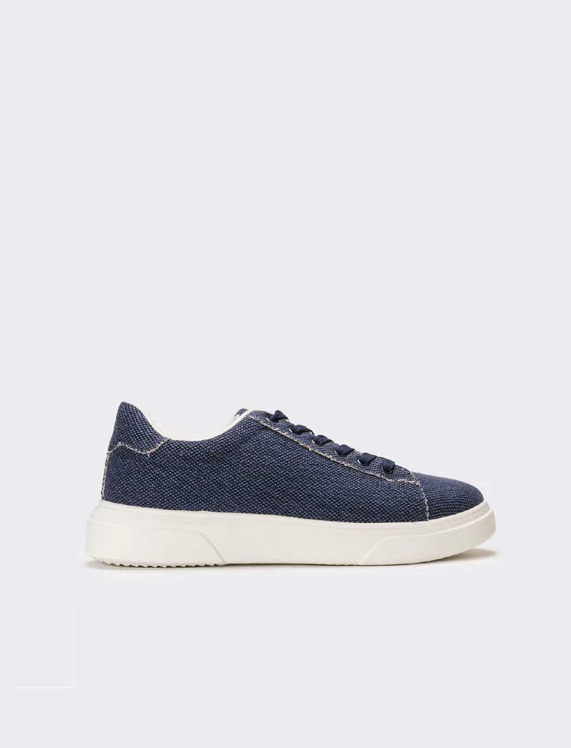 Sneakers in canvas da uomo - Blu