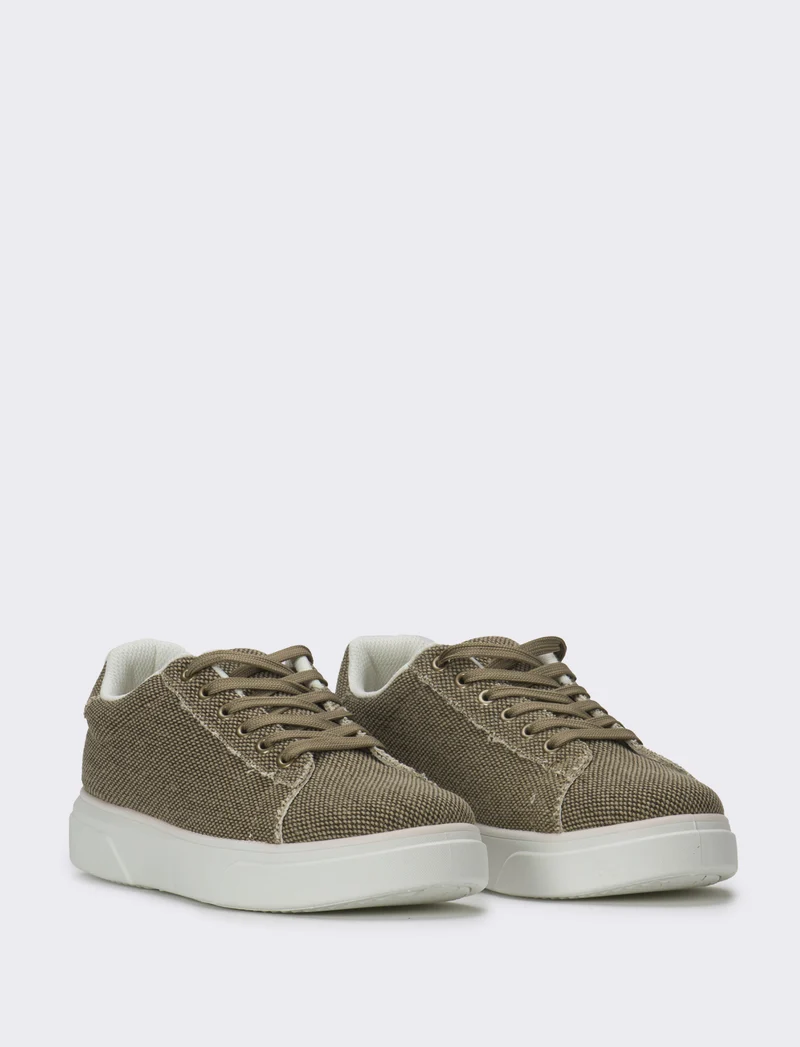 Sneakers in canvas da uomo - Sabbia