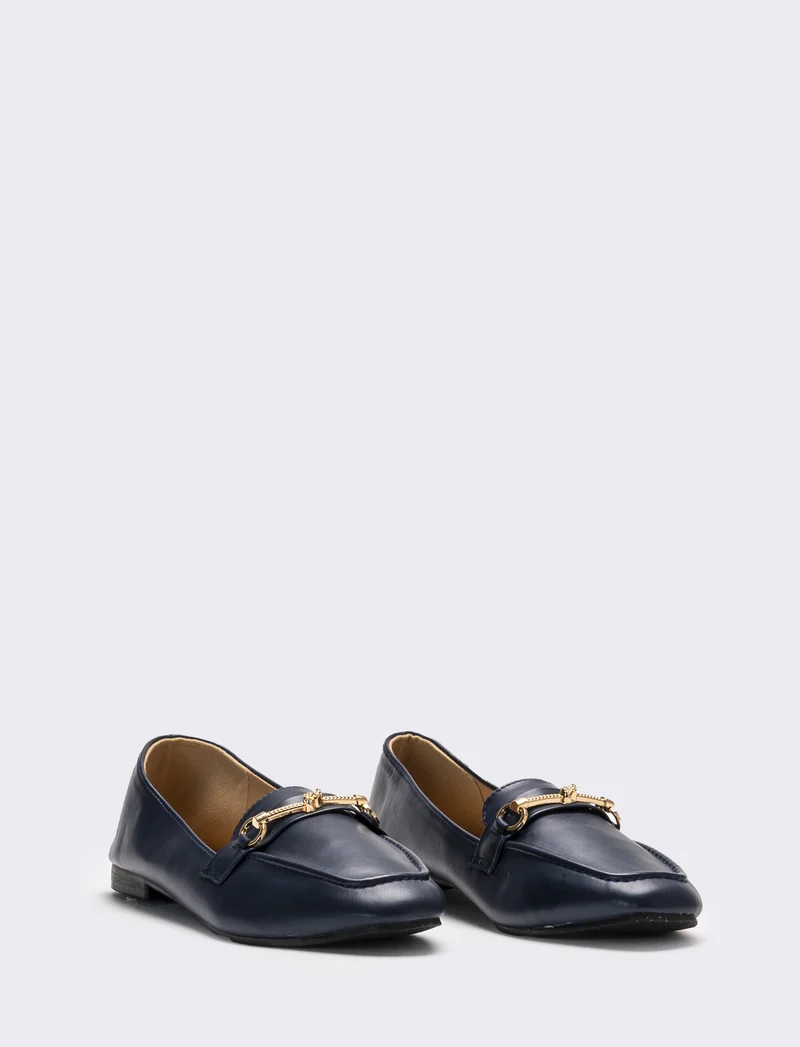 Mocassino da donna con morsetto - Blu