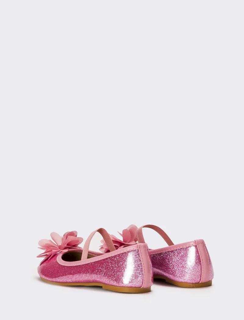 Ballerina da bambina con fiore - Rosa