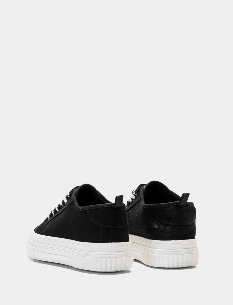 Sneakers da donna in canvas - Nero