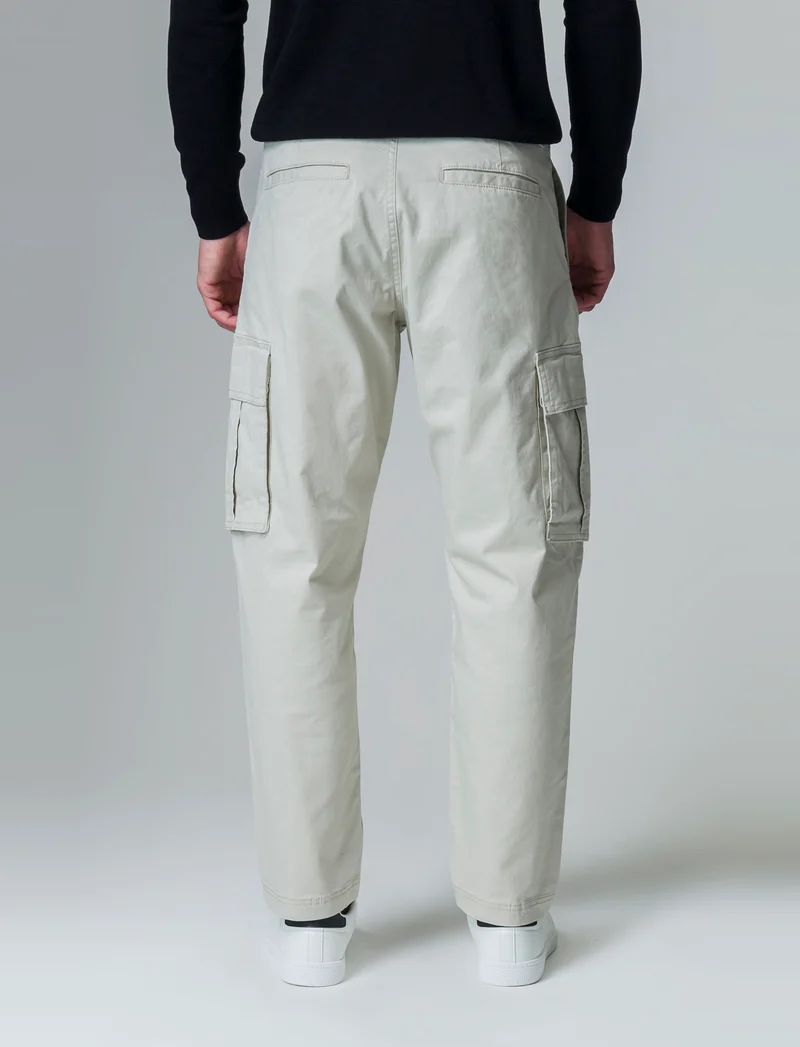 Pantaloni relaxed cargo fit da uomo - Grigio ghiaccio