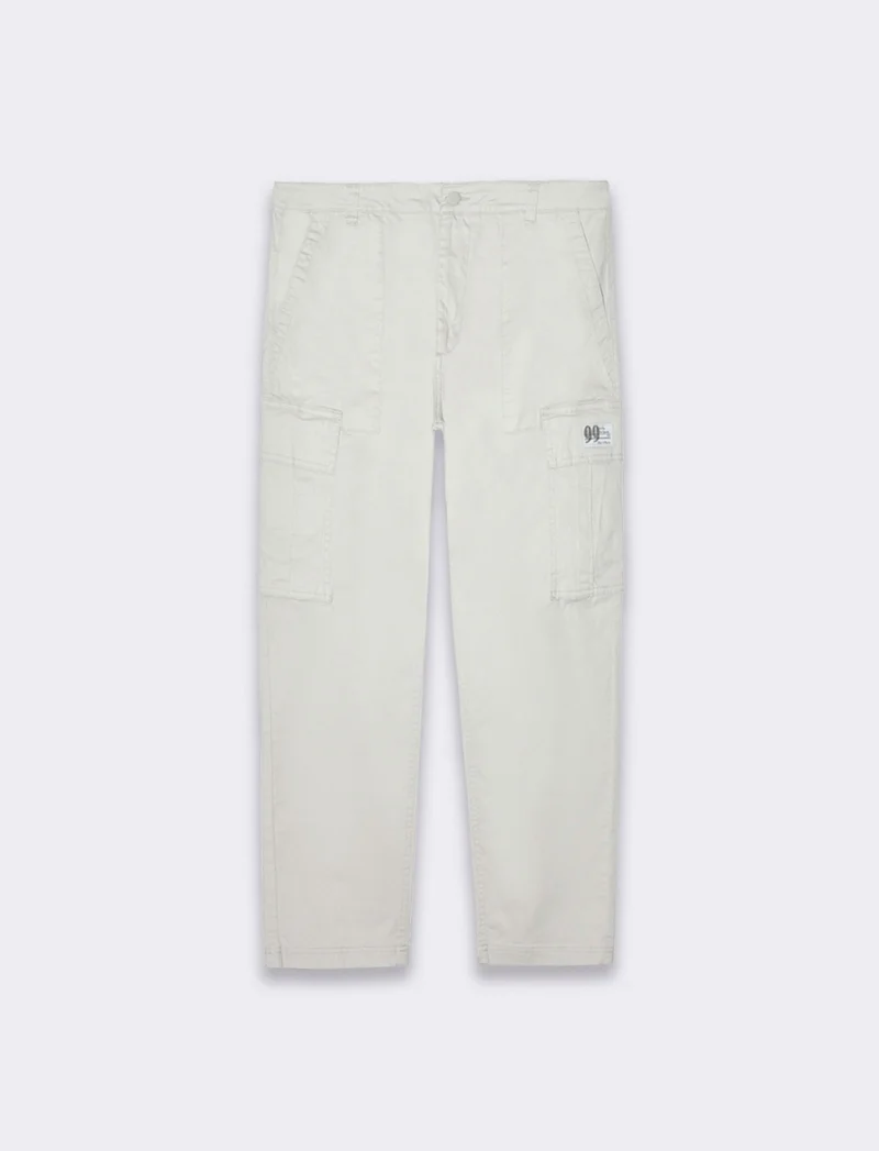 Pantaloni relaxed cargo fit da uomo - Grigio ghiaccio