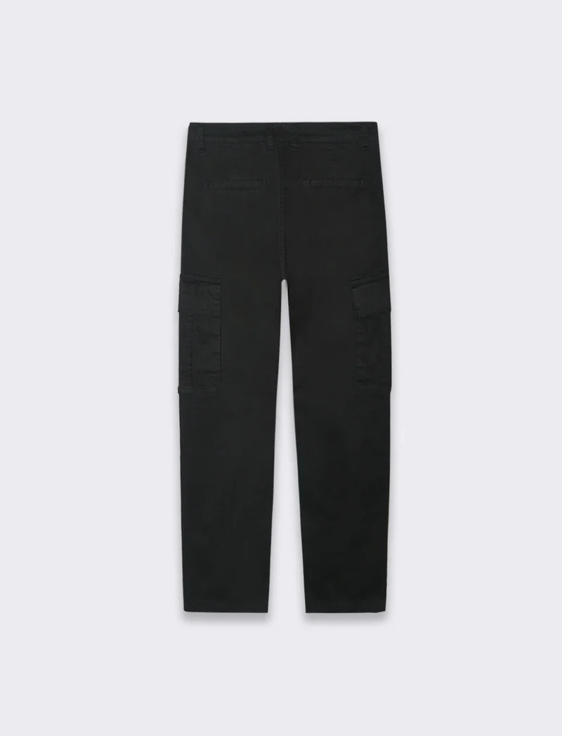 Pantaloni relaxed cargo fit da uomo - Nero